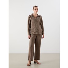 Lc Waikiki Yeni Sezon Beli Lastikli %100 Keten Kadın Pantolon