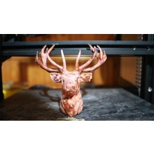 Scaleworks Modern Geometrik Geyik Büstü - Dekoratif Figür Biblo