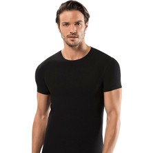 Erdem Erkek Pamuklu O Yaka Kısa Kollu 6'lı Paket Slim Fit Tişört Atlet 1122