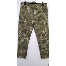 Beyzdenim Yazlık Kamuflaj Su Itiçi Büyük Beden Kargo Pantolon Ripsstop