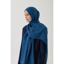 Valentino Orlandi Logo Serisi Monogram Şal - 06244 - 520 Indigo