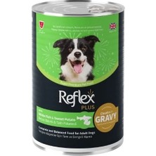 Ashwork Reflex Plus Sos Içinde Beyaz Balıklı ve Tatlı Patatesli Yetişkin Konserve Köpek Mamas