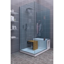 UltraMint Katlanabilir Ahşap Duvara Monte Tabure, Şık ve Pratik Tasarım