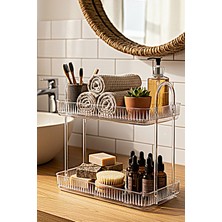 UltraMint 2 Katlı Banyo Düzenleyici Raf, Pratik ve Şık Organizatör