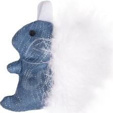 Ashwork Flamingo Medy Tüylü Sincap Kedi Oyuncağı Mavi 587455