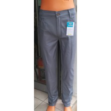 Beyzdenim Yazlık Mavi Keten Pantolon Klasik  Kot Kesimi Büyük Beden