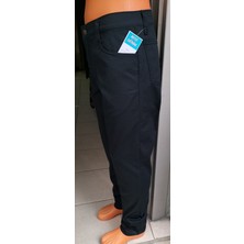 Beyzdenim Yazlık Lacivert Armürlü Büyük Beden Pantolon Günlük Kullanım İçin Pamuk Kumaş