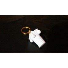 Scaleworks Antik Yunan Sütun Anahtarlık - Iyon Düzeni Mimari Tasarım Hediyelik