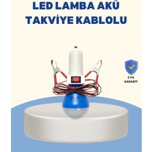 Zero Land Drnds Timsah Kıskaçlı 12V LED Ampul Kamp ve Acil Durum Lambası