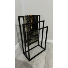UltraMint Metal 3'lü Havluluk ve Seccadeli Set, Modern ve Şık Tasarım