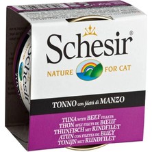 Ashwork Schesir Ton Balık ve Sığır Etli Jöleli Konserve Kedi Maması 1 Adet 85 gr 587455