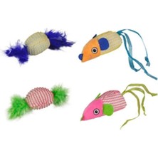 Ashwork Flamingo Kumaş Ikili Kedi Oyuncağı 587455