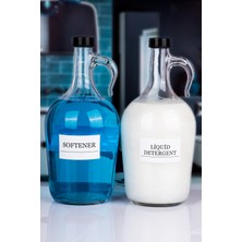 UltraMint 2'li Yumuşatıcı ve Sıvı Deterjan Şişesi, Cam Kapak, 1.5l