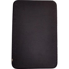 Ashwork Cattie Altıgen Model Kum Toplayıcı Fonksiyonel Kedi Paspası Large Siyah 50X75 cm 587455