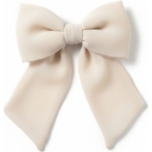 Jz Moda Şifon Fiyonk Otomatik Klipsli Toka - Farklı Renk Seçenekli Kurdele Saç Aksesuarı