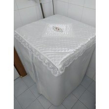 UltraMint Şık ve Koruyucu Saten Çamaşır ve Kurutma Makinesi Örtüsü