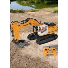 Boratila Toys 1:18 2.4ghz 11 Kanal Işıklı Full Fonksiyon Buharlı Sesli Metal Kepçe Iş Makinası