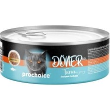 Üreticiniz Ashwork Prochoice Döner Bites Sos Içinde Ton Balıklı Yetişkin Konserve Kedi Maması 70 gr 1 Ad