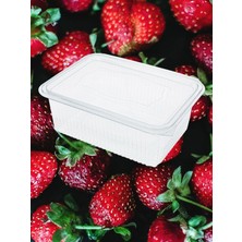 Yorulmaz Ambalaj 2000 gr Kapaklı  Paket Servis ve Buzdolabı Kullanımına Uygun, Sızdırmaz  Kullan- At Kap – 12’li Paket