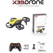 Boratila Toys 2.4 Ghz X39 Drone 4 Pervaneli Şarjlı Mini Drone