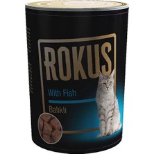 Ashwork Rokus Balıklı Yetişkin Konserve Kedi Maması 1 Adet 410 gr 587455