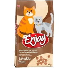 Ashwork Enjoy Tavuklu Yetişkin Kedi Maması 10 kg 587455