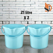 UltraMint 21 Litrelik Renkli Temizlik ve Banyo Su Kovası, Dayanıklı ve Şık Tasarım