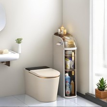 UltraMint Çok Amaçlı Tekerlekli Çekmeceli Dar Alan Depolama Dolabı 4 Katlı