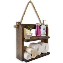 UltraMint Pratik Klozet Arkası Dekor ve Düzenleyici Raf Seti, Şık ve Fonksiyonel