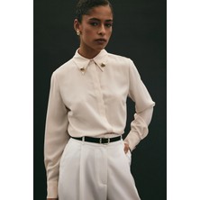 Sateen Lucy Gömlek - Bej