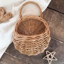 UltraMint Şık Hasır Sepet, Dekoratif ve Çok Amaçlı Mutfak Düzenleyici