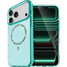Drnds Newface Apple Iphone 17 Pro Max Live Diamond Magsafe Kapak - Yeşil