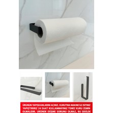 UltraMint Kendinden Yapışkanlı Siyah Banyo El Havluluk, Pratik ve Şık Tasarım