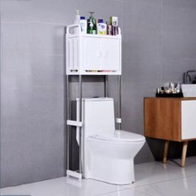 UltraMint Modern Aleminyum Ergonomik Klozet Banyo Düzenleyici, Beyaz, Pratik Kullanım