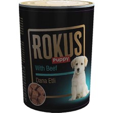 Ashwork Rokus Dana Etli Konserve Yavru Köpek Maması 1 Adet 410 gr 587455
