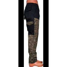 Beyzdenim Ripsstop Siyah Kamuflaj Çulluk Avcı ve Yuruyuş Pantolonu Pacalar Su Geçirmez Buyuk Beden