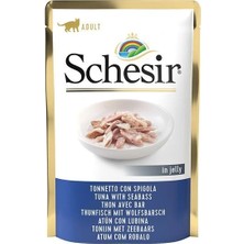 Ashwork Schesir Jöleli Ton Balık ve Levrekli Yetişkin Konserve Kedi Maması 1 Adet 85 gr 587455