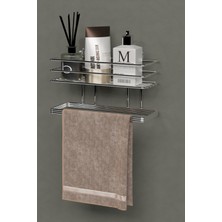 UltraMint Yapışkanlı Banyo Rafı, Havlu Asıcı ve Düzenleyici Organizer