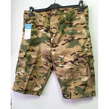 Beyzdenim Kamuflaj Ripsstop Diz Alti Kapri Şort