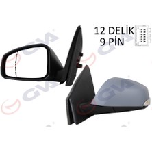 GVA Matrixzn Diş Dikiz Aynasi Sol Fluence 10 Elektrikli Isitmali Sinyalli Sensörlü Astarli Asferik VM-6141EHPSAL