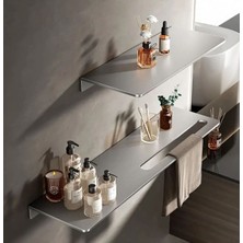 UltraMint Paslanmaz Çelik Banyo Havlu Askısı ve Depolama Ünitesi, 50CM x 30CM, 2 Adet