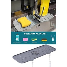 UltraMint Şık ve Dayanıklı Lavabo Musluk Matı, Hijyenik Kullanım Sağlar