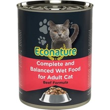 Ashwork Econature Sığır Etli Yetişkin Konserve Kedi Maması 1 Adet 400 gr 587455