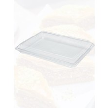 Yorulmaz Ambalaj 1000 gr Kullan-At Plastik Baklava Kabı – Şeffaf, Sızdırmaz, Tatlı Taşıma ve Paket Servise Uygun (12’li Paket)