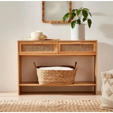 CopperWood Ahşap Hazeran Çekmeceli Raflı Modern Dresua