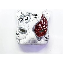 Üreticiniz Ashwork Kırmızı Renk Işlemeli Seramik Malzemeden Imal Venedik Kedi Model Magnet 587455