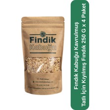 Fındık Kabuğu Kavrulmuş Tatlı Için Kıyılmış Fındık 250 G x 4 Paket
