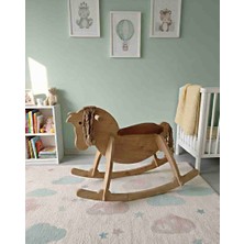 Cute Wood Ahşap Sallanan At-Deri Koltuk,konforlu & Pratik Tasarım