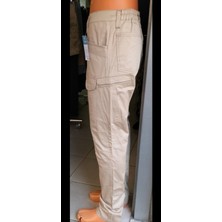 Beyzdenim Krem Taktikal Pantalon Armürlü Kumas