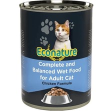 Ashwork Econature Adult Tavuklu Yetişkin Konserve Kedi Maması 1 Adet 400 gr 587455